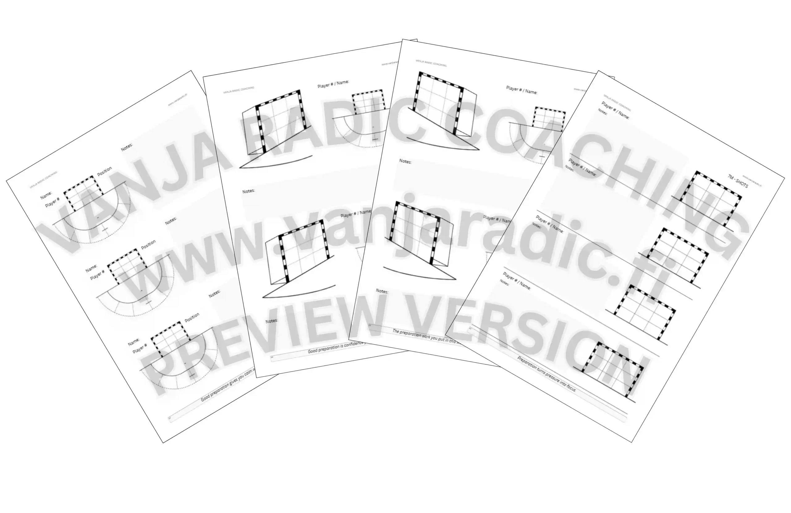 Shooting-Map Tracker for Handball Goalkeepers - Track the Shot_ Combined Layout Edition